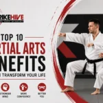 Top 10 martial arts benefits for kids and adults including fitness, confidence, self-defence, and discipline at StrikeHive Martial Arts Academy